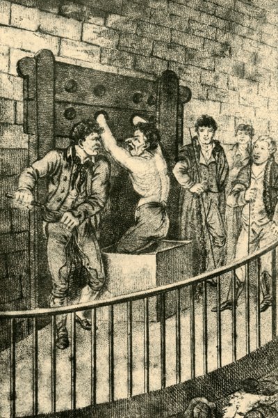 1809年，在老贝利（Bailey）鞭打，1925年。 作者 不明