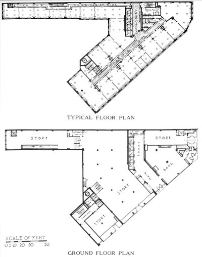 平面图，Genesee大楼，布法罗，纽约，1924年 作者 不明