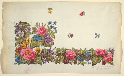 印花纺织品的花艺设计 作者 不明
