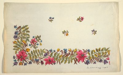 印花纺织品的花艺设计 作者 不明