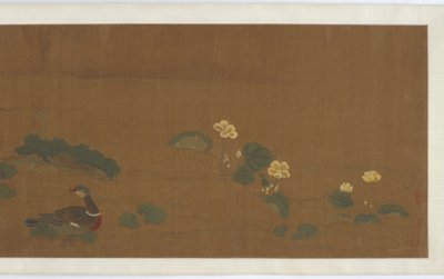 花、鸭子和鹌鹑，17世纪。 作者 不明