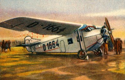 Focke-Wulf A28 Habicht飞机，1920年代，1932年。 作者 不明