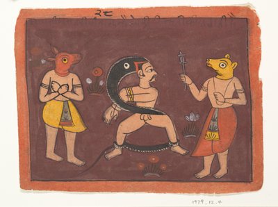 民间绘画，1725年。 作者 不明