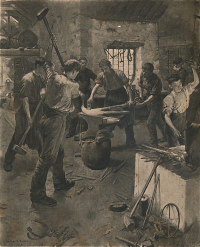 锻造锚，1892年。 作者 不明