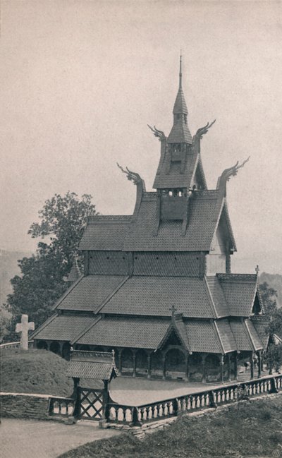 Fortun木材教堂，1914年。 作者 不明
