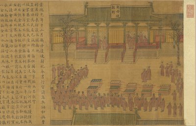 景德年间的四件大事：契丹使节访问朝廷，约1000年。 作者 不明