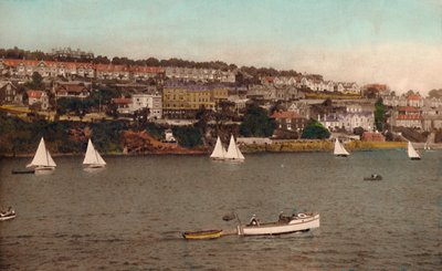 来自Polruan的Fowey，摄于1930年 作者 不明