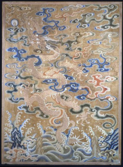 帘子的碎片，中国，清朝1644-1911年，16751725年。 作者 不明