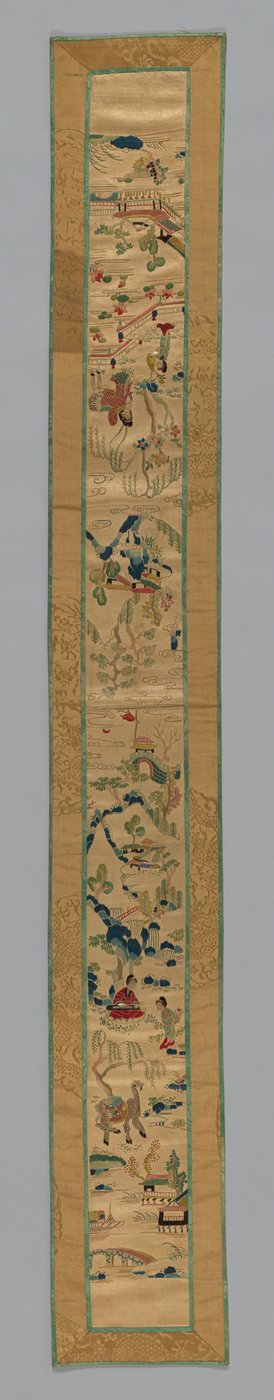 碎片袖带，中国，清朝1644-1911年，185075。 作者 不明