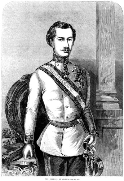 弗朗兹·约瑟夫一世，奥地利皇帝，1859年 作者 不明