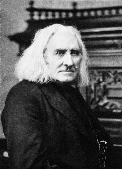 弗朗茨·李斯特（Franz Liszt），匈牙利钢琴家和作曲家，十九世纪末 作者 Unbekannt