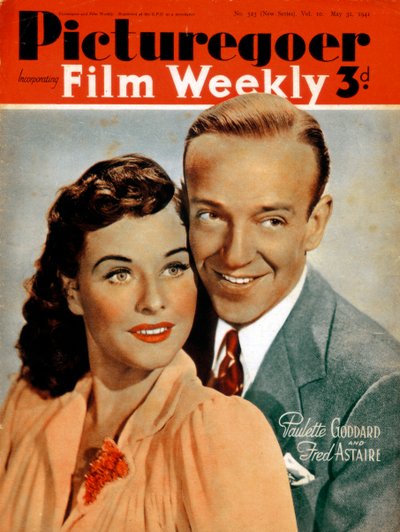 弗雷德·阿斯特（Fred Astaire）1899-1987年和保莱特·戈达（Paulette Goddard）1910-1990年，演员，1941年 作者 不明