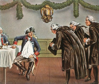 腓特烈大帝（Frederick the Great）和格赖芬贝格（Greiffenberg）的士兵，1784年，1936年。 作者 不明