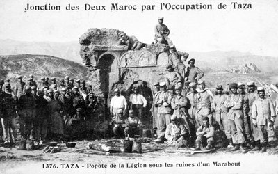 法国外籍军团，摩洛哥塔扎，一些马约尔废墟，1904年 作者 不明