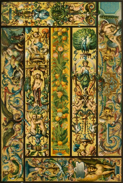 法国文艺复兴时期的Gobelins挂毯，1898年。 作者 不明