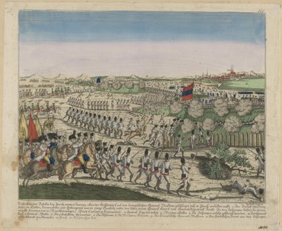 在苏黎世的第一次战斗中，法国和俄罗斯军队在苏黎世山上c。 1810 作者 不明