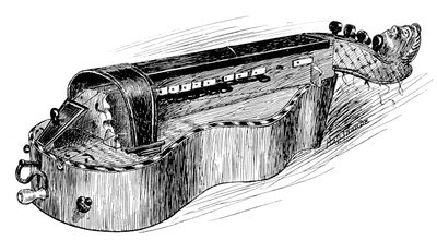 法国hurdy-gurdy或vielle，c1750，1901年 作者 不明