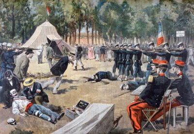 法国军事演习：急救人员，1897年 作者 不明