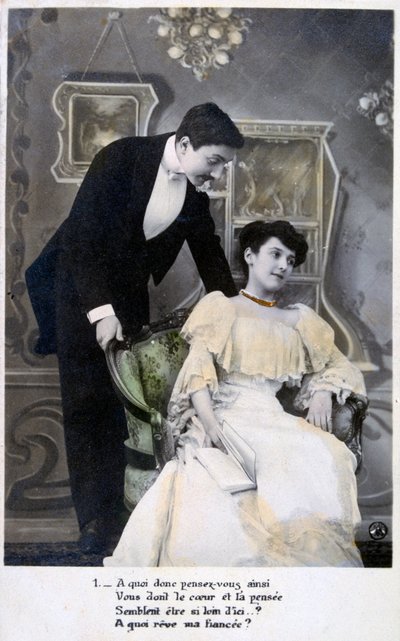 法国浪漫明信片，c1900 作者 不明