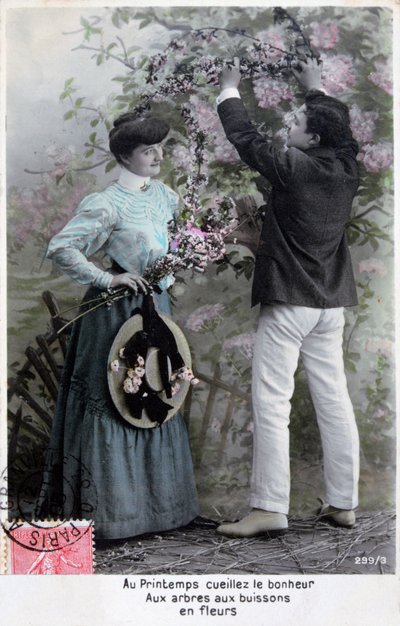 法国浪漫明信片，c1900 作者 不明