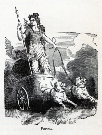 弗里加（Frigga），1882年 作者 不明