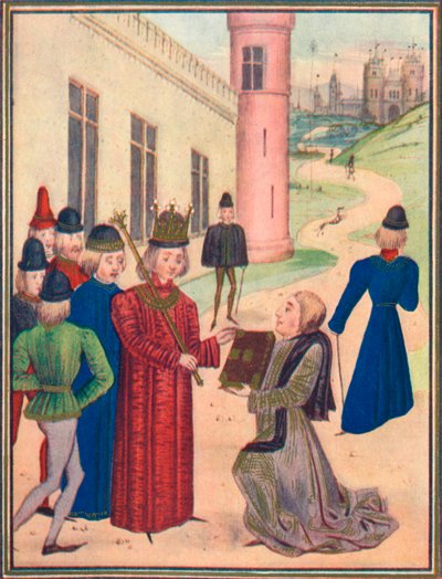 1905年，弗罗伊萨特（Froissart）向理查德二世（Richard II）展示了他的爱情诗集 作者 不明