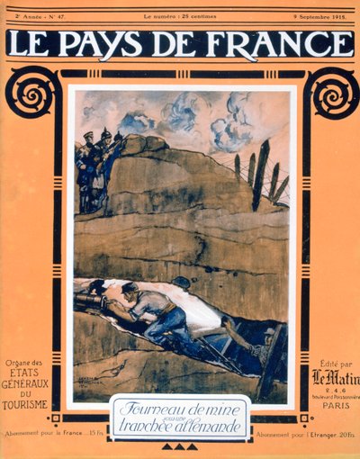 1915年9月9日，法兰西支付地区（Pays de France）的封面 作者 不明