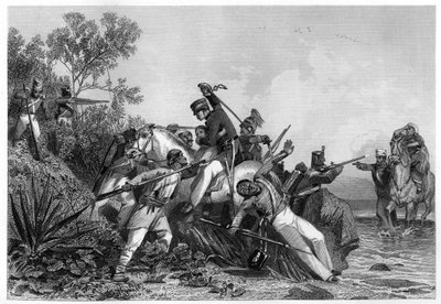 逃兵袭击的逃亡英国军官及其家属，1857年，c1860 作者 不明