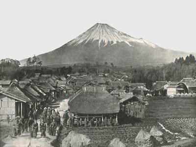1895年，日本吉祖米村，富士山，圣山。 作者 不明