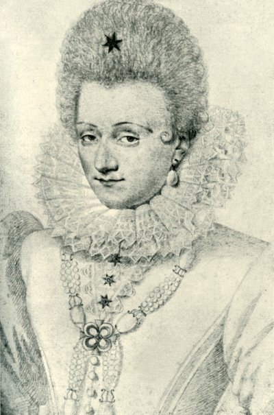加布里埃尔·埃斯特雷（GabrielledEstrées），1599年，1907年。 作者 不明
