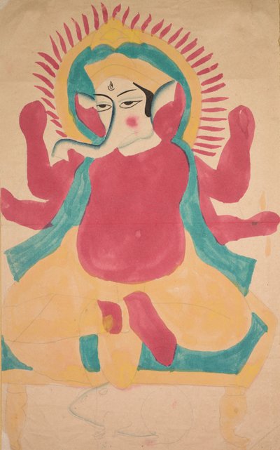 甘尼萨（Ganesha），1800年代。 作者 不明