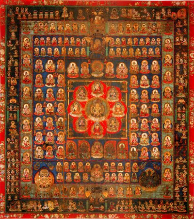 Garbhadhatu曼陀罗，9世纪8世纪 作者 不明