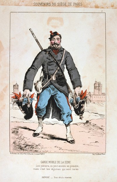 Garde Seine Mobile，《巴黎包围》，1870-1871年 作者 不明