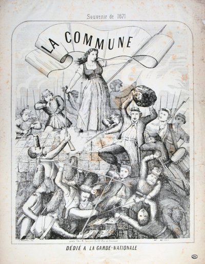 国民警卫队，巴黎公社，1871年。 作者 不明