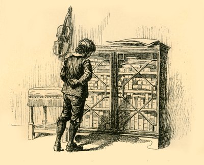 通过橱柜的格子门凝视着它的盖子，1907年。 作者 不明