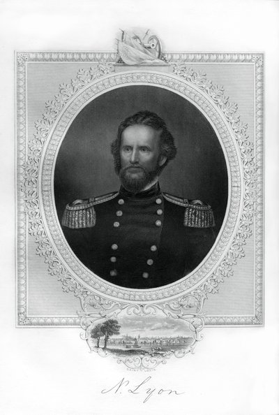 纳撒尼尔·里昂将军（Nathaniel Lyon），1862年至1867年在美国内战中担任联合将军 作者 不明