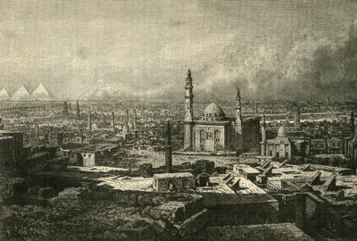 开罗全景，1890年。 作者 不明