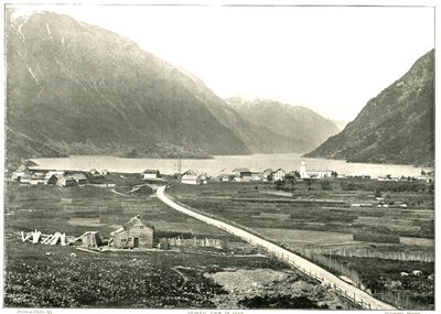 全景图，挪威奥德，1895年。 作者 不明