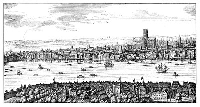 伦敦全景，1666年，1909年 作者 不明