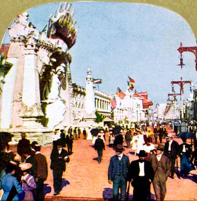1904年，美国密苏里州圣路易斯，世博会上的长矛全景图 作者 不明
