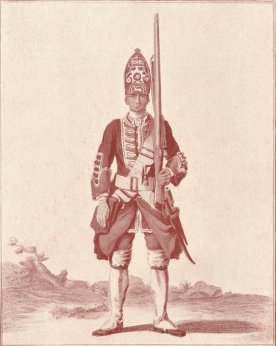 绅士，第七届皇家Fusiliers 1742年，1742年1909年 作者 不明