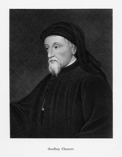 杰弗里·乔uc（Geoffrey Chaucer），英国作家，诗人，哲学家，官僚和外交官，十九世纪 作者 不明