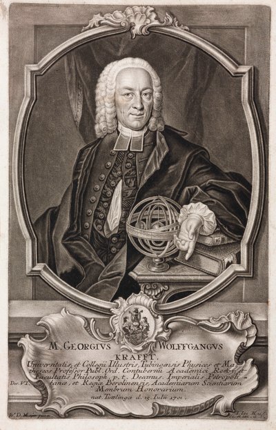 Georg Wolfgang Krafft, German mathematician 作者 不明