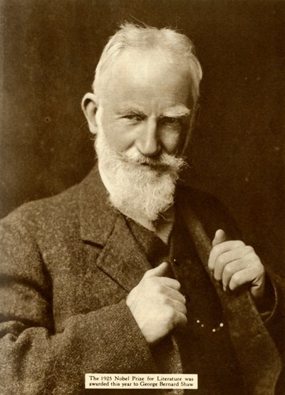 萧伯纳（George Bernard Shaw），1926年，1935年。 作者 不明