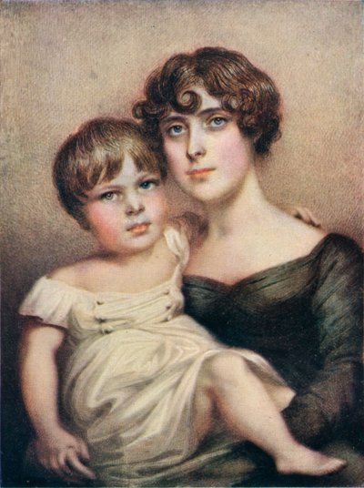 乔治·达克斯·帕特森（George Dacres Patterson）和他的母亲埃莉诺·达克斯·帕特森（Eleanor Dacres Patterson），1815年。1911年 作者 不明