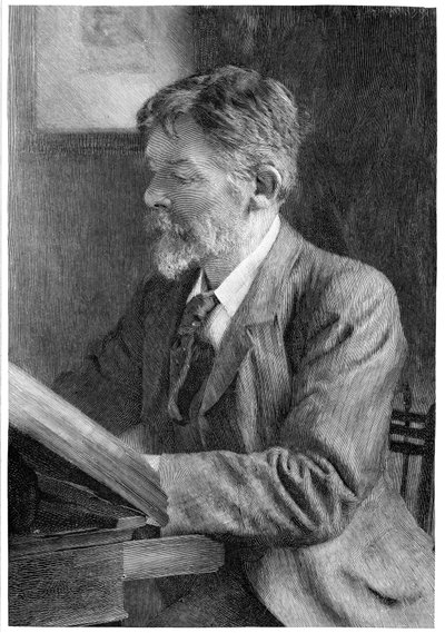 乔治·杜·毛里尔（George Du Maurier），英国作家和艺术家，c1890年 作者 不明