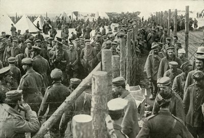 1919年，德国囚犯进入笼子。 作者 不明