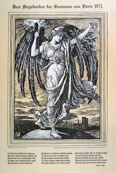 1871年对巴黎公社的德国寓言。 作者 不明