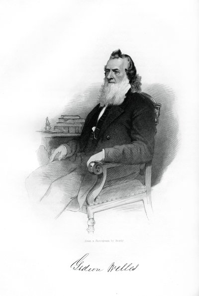 吉迪恩·威尔斯（Gideon Welles），1861-1867年，1862-1867年，美国海军部长 作者 不明