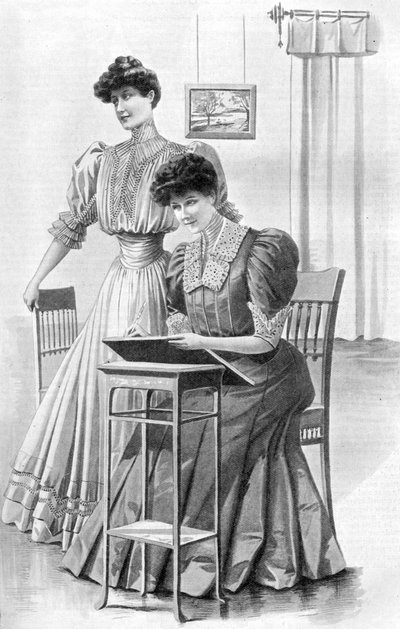 1905年11月的女孩着装 作者 不明